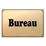 Metal gold door sign  Office  CBKration