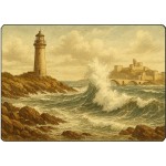 Cutting Board  Vintage Lighthouse  28.5 x 20 cm