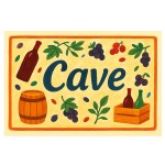 Metal Wine Cellar Door Sign