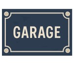 Metal Door Sign  Garage  Street Sign Style