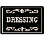 Metal Door Sign  Dressing