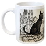 Ceramic Mug Paris Cats
