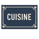 Metal Door Sign  Kitchen  Street Sign Style