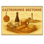 Cutting Board Breton Gastronomy  28.5 x 20 cm