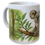 Ceramic koala mug 350 ml � Nature forest illustration � CBKr�ati