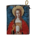 Saint Mary Magdalene double-sided zipped coin purse 14.5 cm