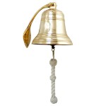 Trade Winds gold brass wall bell