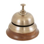 Counter Bell with Aged Brass Finish