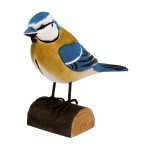 Blue Tit on Wooden Log