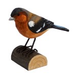Chaffinch on Wooden Log