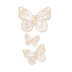 Wooden Butterfly Wall Decor � Set of 3