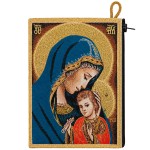 Virgin and Child double-sided zipped coin purse 14.5 cm