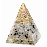 Orgonite pyramid with natural stones 8.5 cm