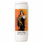 Saint Odile Novena Candle