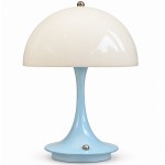 Lightmeup Rechargeable Touch Mushroom Lamp, Pastel Blue