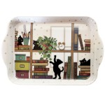 Mini Melamine Tray  Kittens in the Library