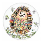 KIUB colourful hedgehog round fridge magnet 5.5 cm