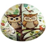Paperweight Owl Couple in the Tree