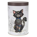 Black Cat Kook Metal Tin