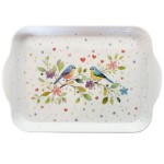 Mini Melamine Tray  Colorful Bird Couple