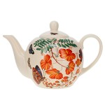 Encyclopedia Teapot with Flowers and Butterflies  900 ml