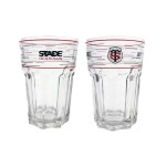 Set of 2 Stade Toulousain Water Glasses