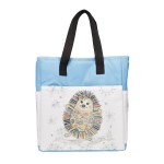 Kiub hedgehog insulated lunch bag blue 26 x 14.5 x 28.5 cm