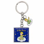 Official The Little Prince blue metal keyring with charm