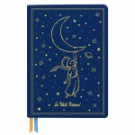 The Little Prince A5 blue and gold lined notebook 160 pages