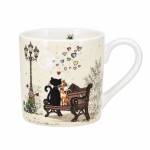 Cats in love porcelain espresso cup 100 ml