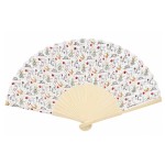 The Little Prince White Patterned Bamboo Fan 40 x 23 cm � Kiub