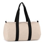 Kimood cotton canvas duffel bag 28 L zip closure