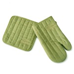 Happiness Is Homemade Kitchen Glove and Pot Holder Set