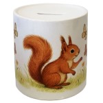 Squirrel ceramic money box � 9.5 cm