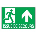 Emergency Exit Metal Sign � Evacuation Symbol � 15 x 10 cm