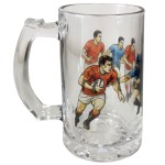 Rugby Beer Mug � 470 ml � Glass Beer Stein � CBKr�ation