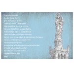 Metal wall plaque prayer Notre Dame de la Garde 30.5 x 20 cm