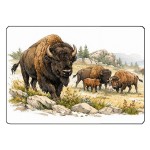 Glass chopping board bison 28.5 x 20 cm