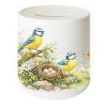 Ceramic Blue Tit Piggy Bank for Children � 9.5 cm