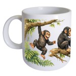 Ceramic Chimpanzee Mug 35 cl � French Print � Cbkr�ation