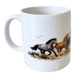 Ceramic Mustangs Mug 35 cl � French Print � CBKr�ation