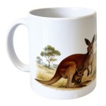 Ceramic Kangaroo Mug in the Savanna 35 cl � French Print