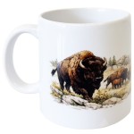 American Bison Ceramic Mug 35 cl � French Printing � CBKr�ation