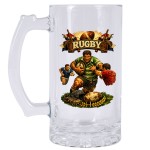 Rugby Beer Mug � 470 ml � Glass Beer Stein � CBKr�ation