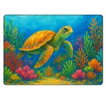 Sea Turtle Glass Cutting Board 28.5 x 20 cm � Cbkr�ation