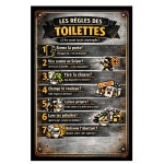 Metal Toilet Prayer Plaque 30.5 � 20 cm