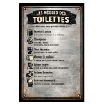 Metal Toilet Prayer Plaque 30.5 � 20 cm