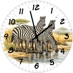 Zebra Glass Wall Clock 29 cm � Made in France - Cbkr�ation
