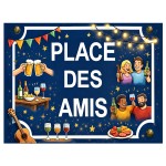 Metal sign �Friends� Place� � Wall Decoration by Cbkr�ation