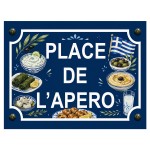 Greek Aperitif Spot Metal Sign � Wall Decoration by Cbkr�ation
